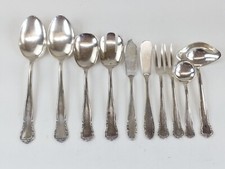 10 Antique Rostfrei Solingen Serving Set FB 100 Ladle Knife Spoon Silver Plate