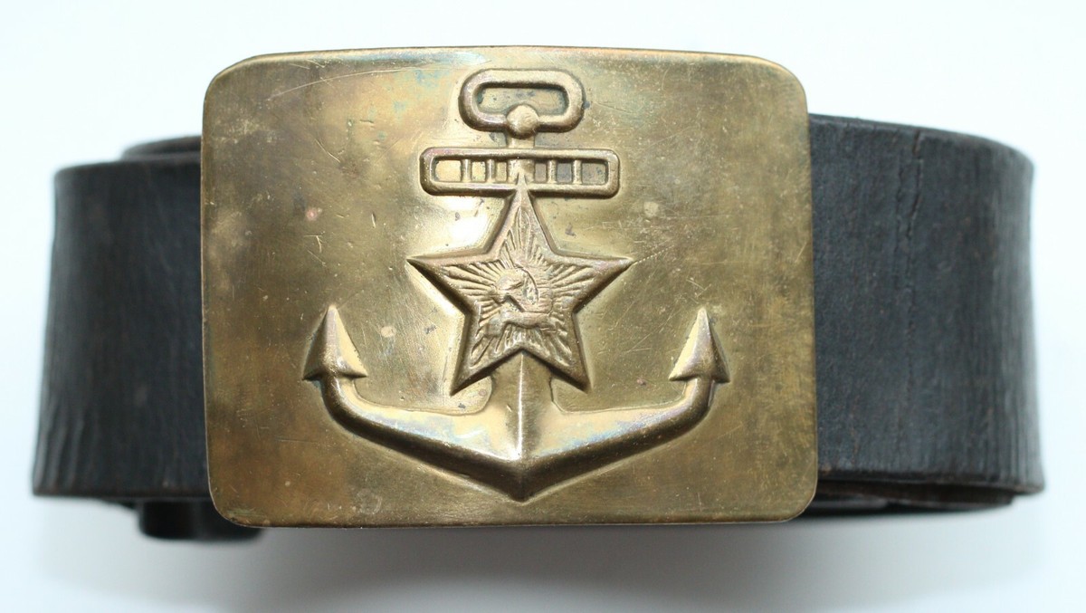 Navy Belt Ussr Belt Buckle USSR Russian Soviet Navy Uniform