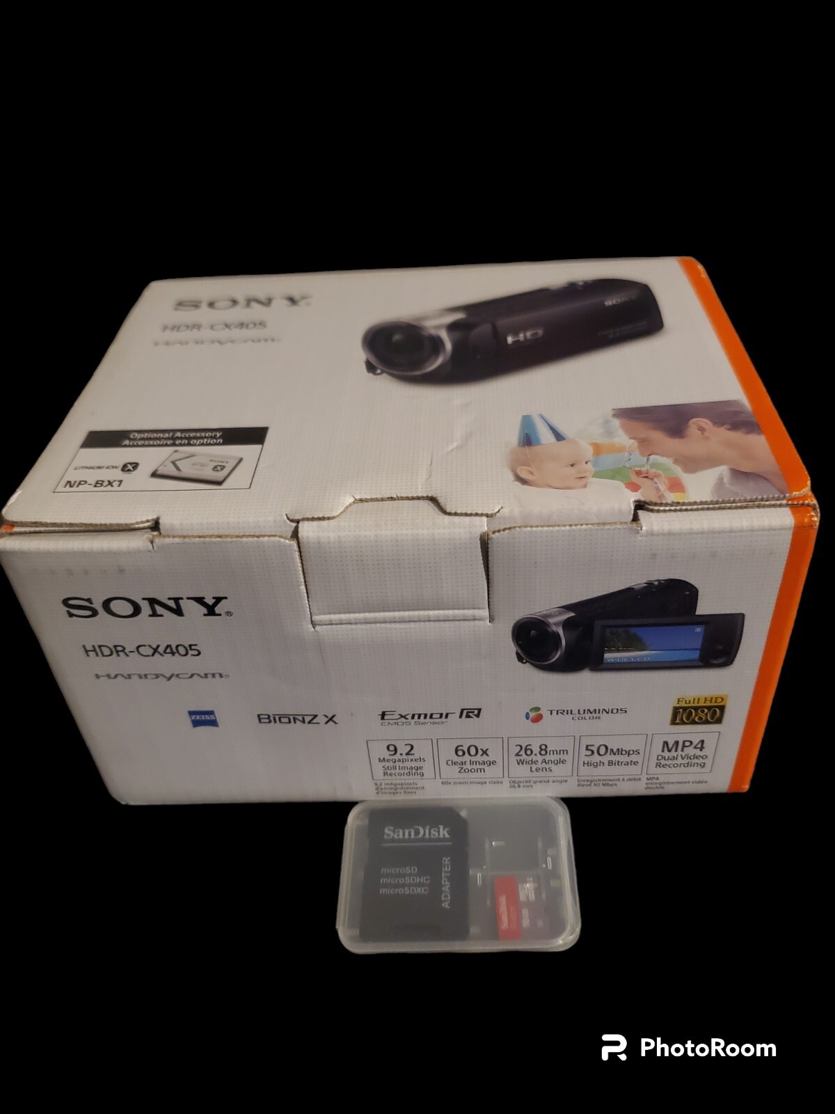 Sony Handycam HDRCX405 HD Video Recording Camcorder Video Camera MINT