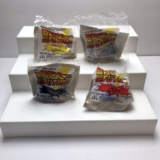 McDonalds 1991 Back to the Future III Happy Meal Toys - Complete Set of 4 - MIP