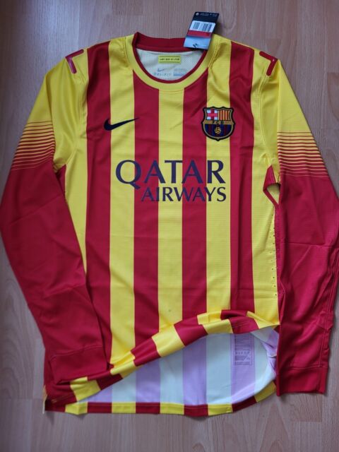 BNWT Barcelona Player Issue L/S Away Football Jersey L BNWT Barcelona Player Issue L/S Away Football Jersey L