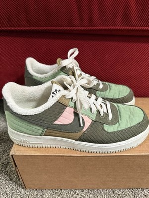 Nike Air Force 1 '07 LX NN Toasty Oil Green DC8744-300 Excellent Cond 8.5/10