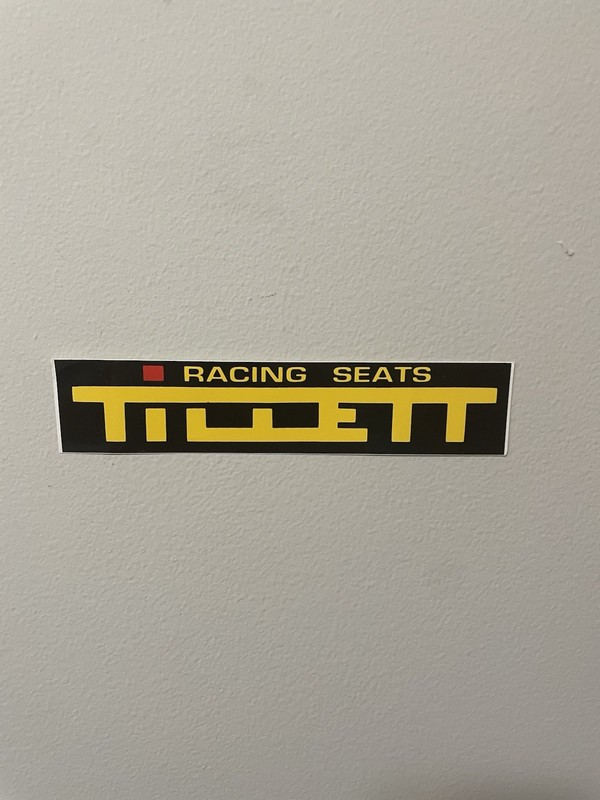 TILLETT RACING SEATS racing sticker/decal