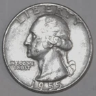 1955P Washington Silver Quarter - Extra Fine - #0665EA
