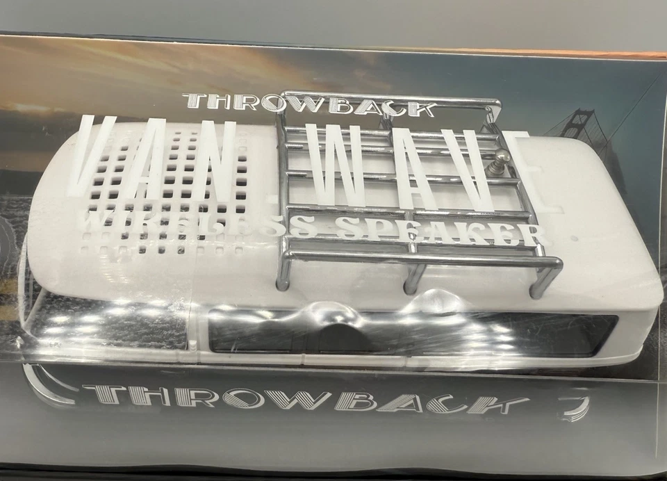 Throwback Volkswagen Type Van Bluetooth Speaker LED Headlights Wireless FM USB - Image 3 of 4