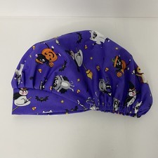 women surgical/scrub/hat/ cap cord lock,bouffant style - Halloween