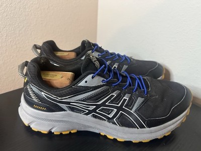 Asics Trail Scout 2 Trail Running Shoes Men Size 11.5 Black Yellow 1011B181