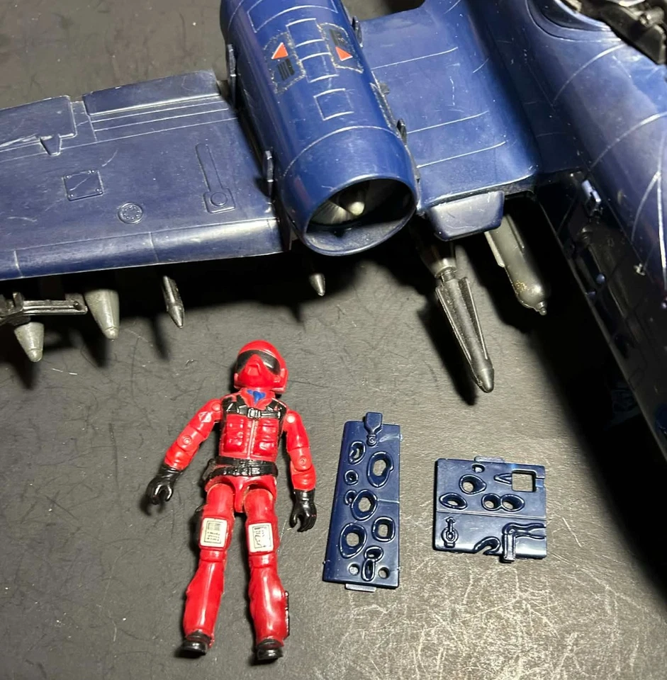 GI Joe Cobra Rattler con Comadreja Salvaje 100% Completo 1984 Jet A-10 Muy Bonito #2 Foto 3 de 4