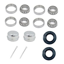  2-Sets  25mm Axles Trailer Wheel Hub Kit,30205 Bearings,TC30x52x10mm Seal,OD