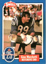 1988 Swell Football Greats Hall of Fame - Gino Marchetti #75