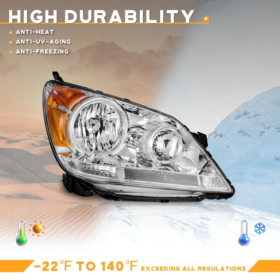 Pair Headlights For 2005-2007 Honda Odyssey Headlamps Left+Right Foto 4 de 4