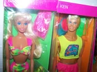 Mattel Barbie Hawaiian Fun Barbie Ken Kira LOT NRFB Vintage 1990   TJ