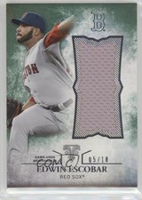 2015 Triple Threads Unity Single Jumbo Relics Emerald 5/18 Edwin Escobar a3q