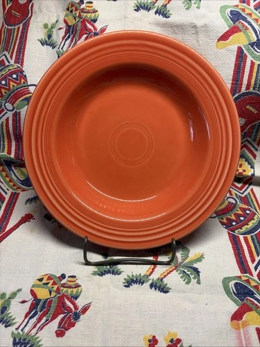 Fiesta Rim Soup Pasta Bowl Persimmon Homer Laughlin 9" Fiesta Ware