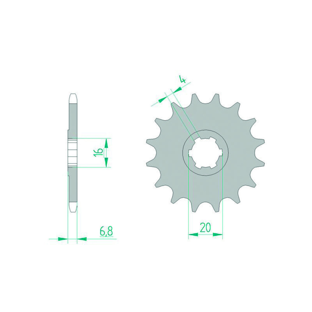 Free Shipping Afam Standard Steel Sprocket 22103-420 Pitch for Motorcycle Parts