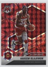 2020 Panini Mosaic All-Time Greats Reactive Red Prizm Hakeem Olajuwon HOF 1k3q