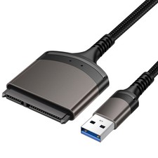 SATA to USB Adapter Cable, USB 3.0 to SATA III Hard Drive Adapter for 2.5'' SSD/