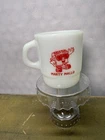Vtg Marty Mallow Milk Glass Anthropomorphic Termocrisa Brand Mug