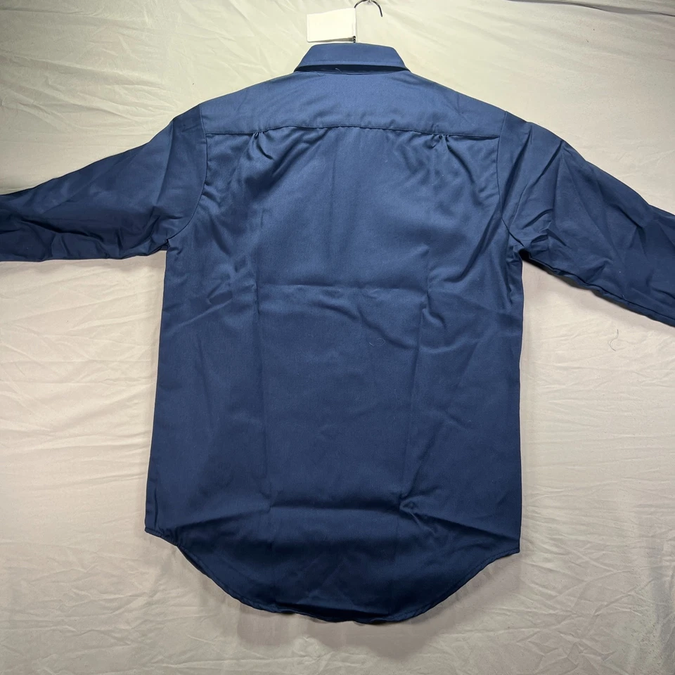 Vintage Big Mac Work Shirt Mens 15.5 Medium Blue Button Up Rugged Twill NWT - Image 4 of 4