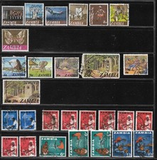 Zambia 1964 to 1968- Selection of  Stamps, Used