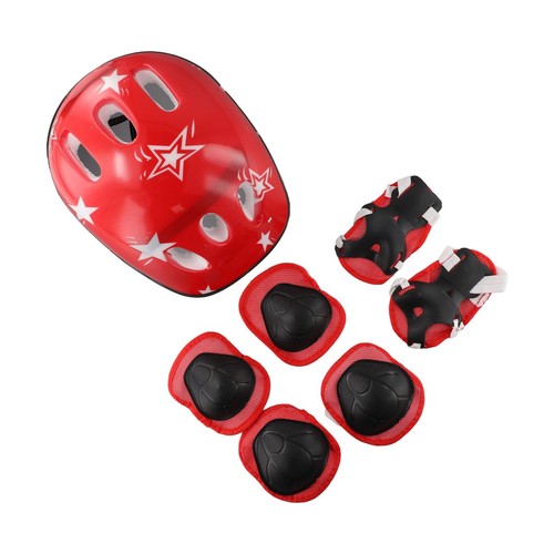 Helmet and Knee Elbow Wrist Pads Set for Boys and Girls Adjustable Design Use - Picture 5 of 53