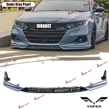 For Honda Accord 21-22 Yofer Sonic Grey Pearl Front Bumper Lip Splitter Spoiler