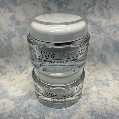 Eternal VITA MASK Therapeutic Zinc & Sulfur Mask 1.7oz ( Lot of 2 ) New