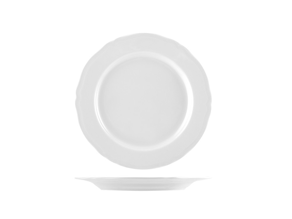 White Porcelain Bread Plate, Alba, 17Cm, H&H