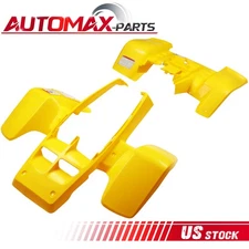 For 1987-2006 Yamaha Banshee 350 Yellow One Set Front & Rear Fender Plastic Body