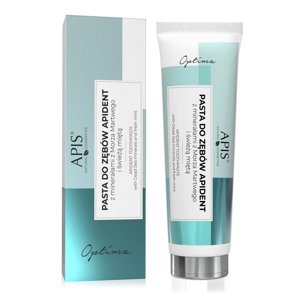 Apis Optima Apident Toothpaste Dead Sea Minerals Fresh Mint Sage Green Tea 100ml - Image 5