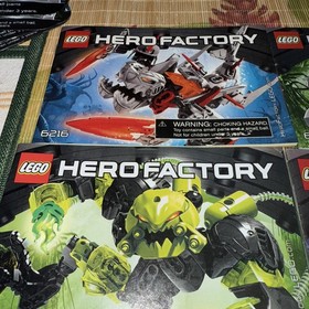 Lego Hero Factory Instructions and Packages with a lot of Parts