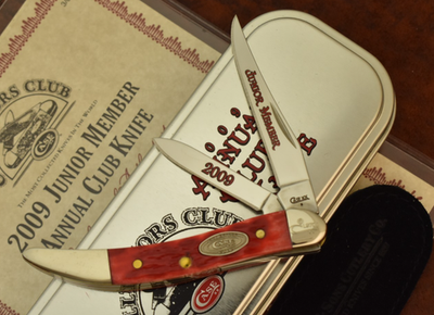 RARE CASE XX USA CCC COLLECTORS CLUB 2009 RED BONE TEXAS TOOTHPICK