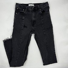 Abercrombie  Fitch Jeans Womens 4 The Skinny High Rise Distressed Raw Hem
