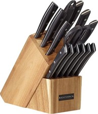 Echtwerk "premium" Messerblock-Set - Akazienholz + NEU + UNVOLLSTÄNDIG +