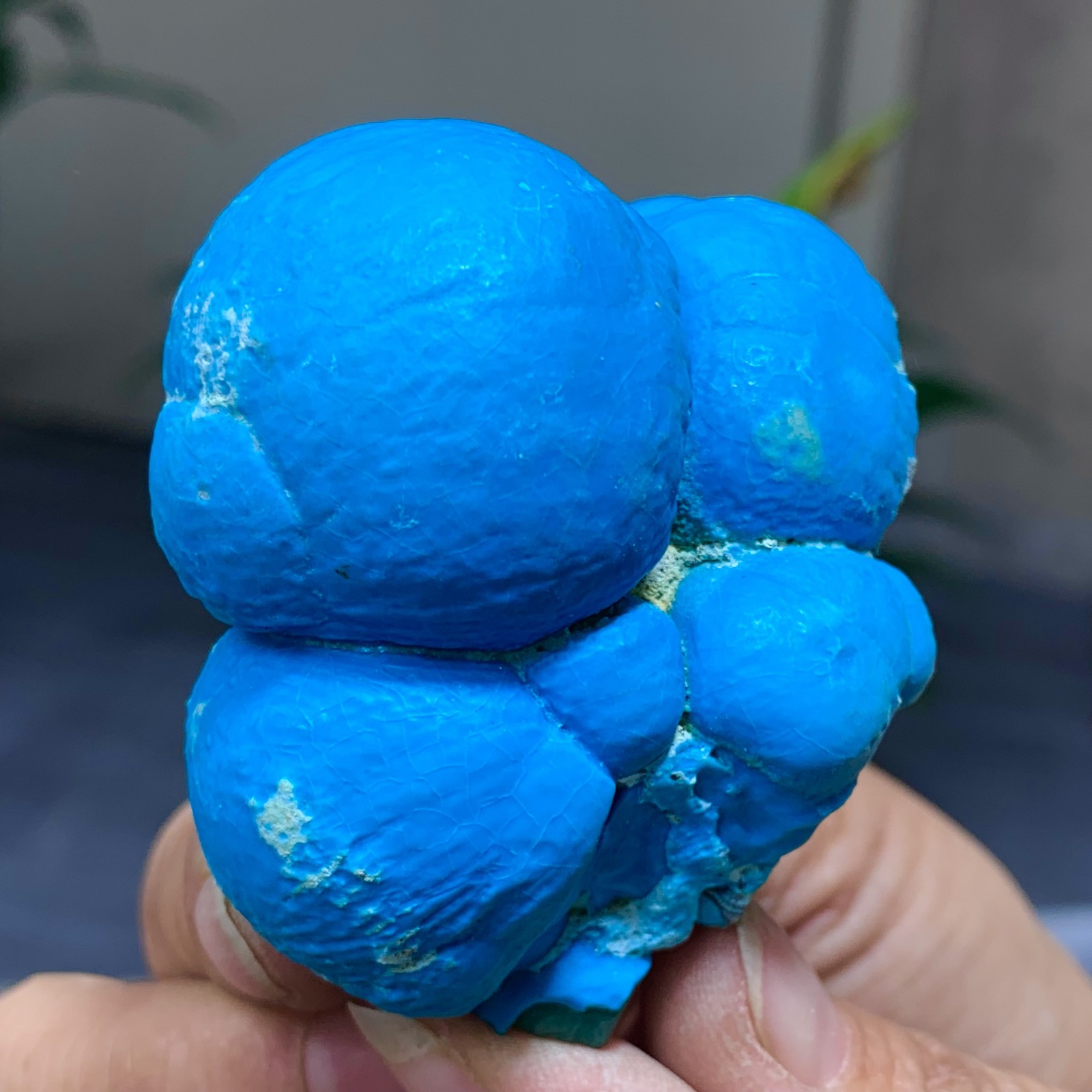 149G Natural Chrysocolla/Malachite transparent cluster rough mineral sample
