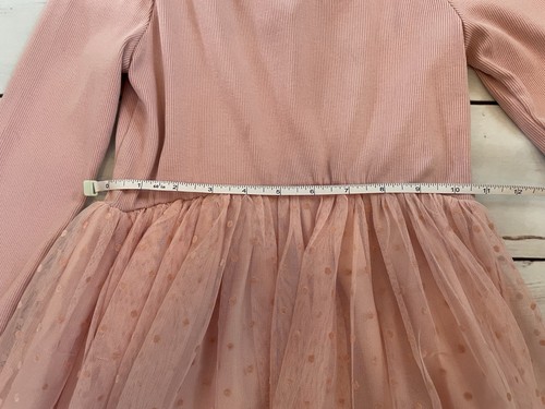 Gap Kids Girls Size M/8-10 Ribbed Bodice Ballerina Twirl Dress In Pale Pink - Picture 7 of 12