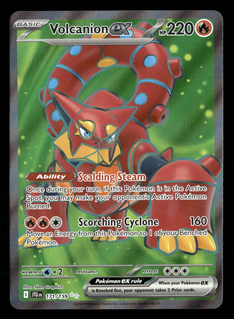 Pokemon Volcanion ex #171/159 tcg Near Mint or Better