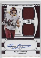 2024 National Treasures Rookie NFL Signature Combos 13/99 Ben Sinnott Auto 19zq