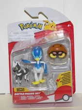 Pokemon Battle Ready Figure Set ~ BLITZLE QUAXWELL KABUTO ~ Jazwares 3-Pack NEW