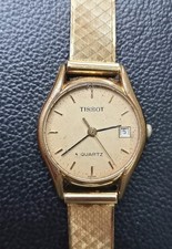 Vintage Tissot 18k gold plated Ladies Watch - 31.8 g Total Weight Hallmarked 750