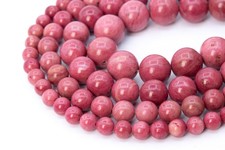 Natural Rose Pink Rhodonite Beads AAA Round Loose Beads 4mm 6mm 7-8mm 10mm 12mm