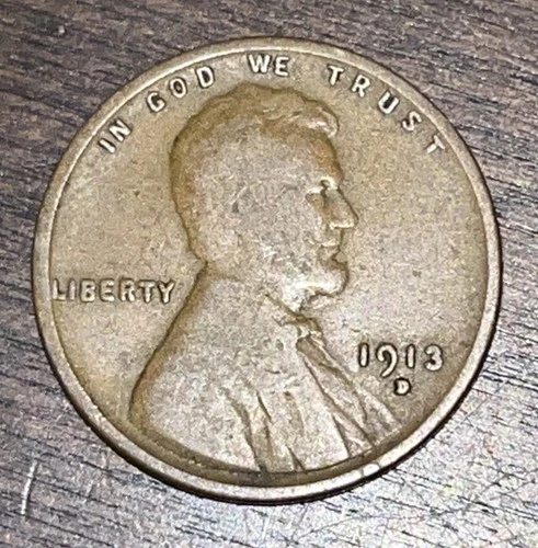 1913 d lincoln cent VG
