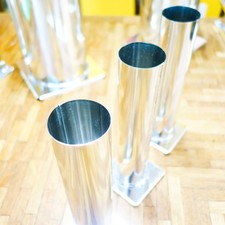 Tall and Skinny Round Mold 2x9.5 inches, Metal Candle Molds, Pillar Candle Mold