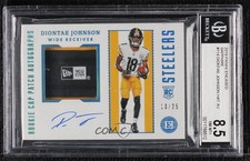 2019 Encased Rookie Cap Sapphire 13/25 Diontae Johnson BGS 8.5 Patch Auto 0c3