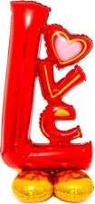 Love 58" Airloonz Air-Filled Only Foil Balloon