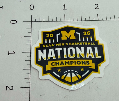 STICKER: University of Michigan Wolverines NCAA men's basketball champions March