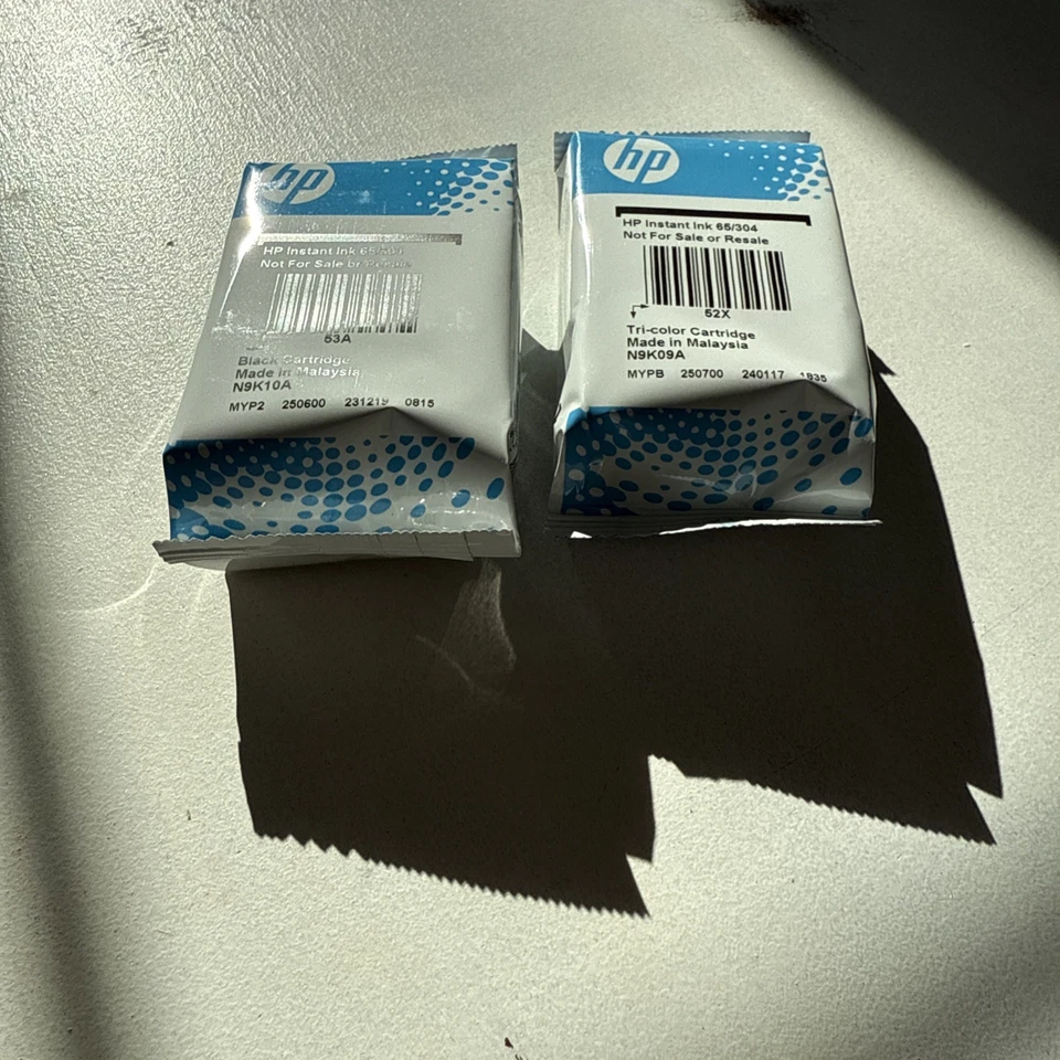 2 Original HP Instant Tintenpatronen 65/304 Schwarz & Tri-Color: Neu - Bild 2 von 3