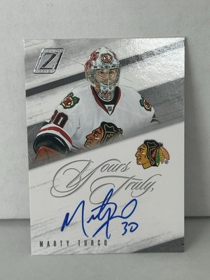 2011 Panini Zenith Yours Truly Marty Turco Autograph Chicago Blackhawks