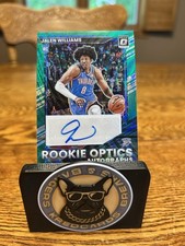 Jalen Willams 2022 Donruss Optic Green Wave Autograph RC NBA Thunder