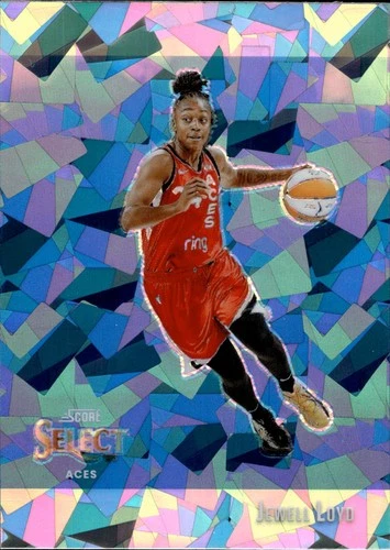 2025 Panini Select WNBA Jewell Loyd Score Ice Prizm Aces